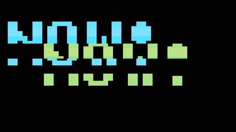 Abstract geometric composition. Glitch noise video. Random digital effect, color Vidéo 113037852