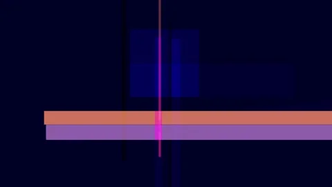 Abstract geometric composition with horizontal and vertical lines in orange.. Stock Footage 335430868
