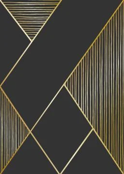 Abstract Geometric Composition Stock Illustration