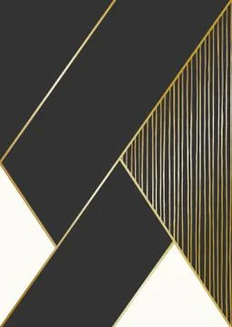 Abstract Geometric Composition Illustrazione stock