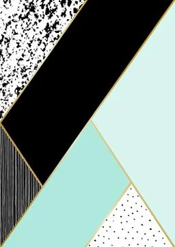 Abstract Geometric Composition Stock Illustration