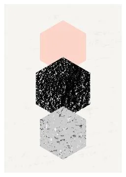 Abstract Geometric Composition Stock Illustration