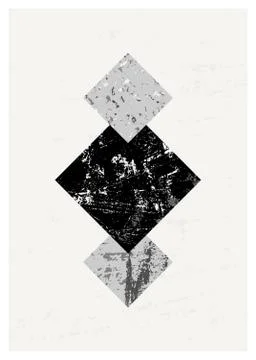 Abstract Geometric Composition Stock Illustration