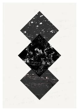 Abstract Geometric Composition Illustrazione stock