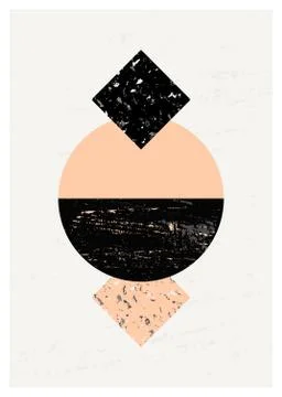 Abstract Geometric Composition Stock Illustration