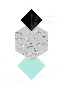 Abstract Geometric Composition Stock Illustration