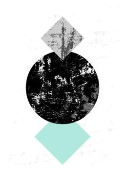 Abstract Geometric Composition Stock Illustration