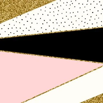 Abstract Geometric Composition Illustrazione stock