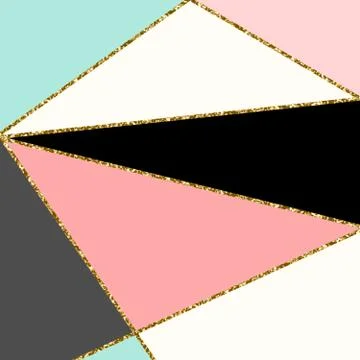 Abstract Geometric Composition Stock Illustration