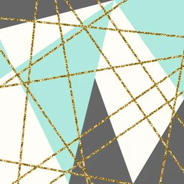 Abstract Geometric Composition Illustrazione stock