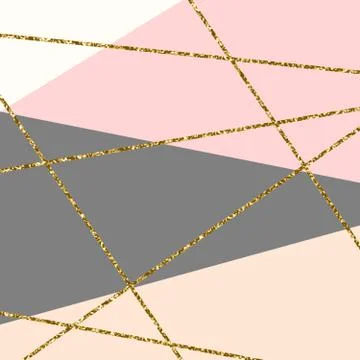 Abstract Geometric Composition Stock Illustration