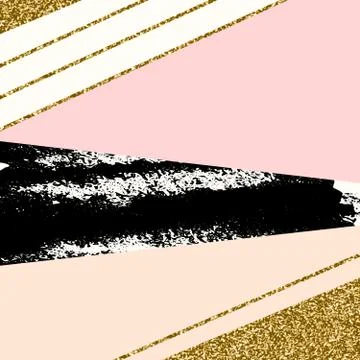 Abstract Geometric Composition Stock Illustration