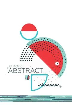 Abstract geometric composition Stock Illustration