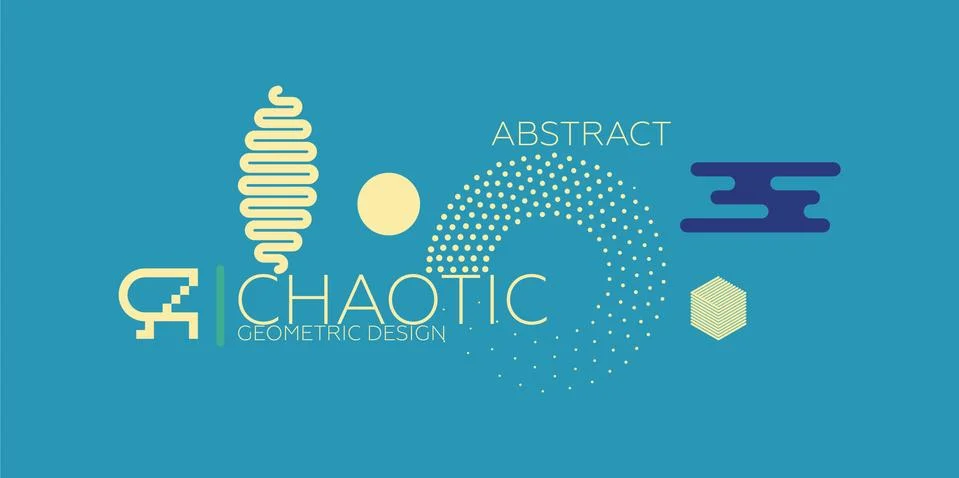 Abstract geometric composition Stock Illustration