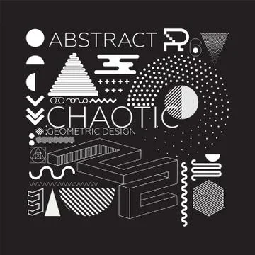 Abstract geometric composition Stock Illustration