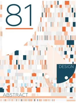 Abstract geometric composition Stock Illustration