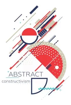 Abstract geometric composition Stock Illustration