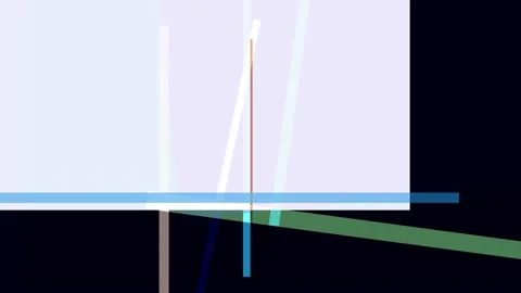 Abstract geometric composition with intersecting blue and white lines on a .. Video stock 335430729