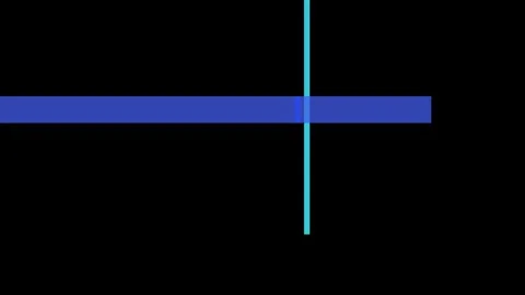 Abstract geometric composition with intersecting blue and cyan lines on a b.. Vídeos de archivo 335430988