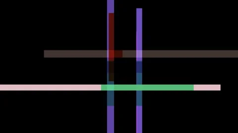 Abstract geometric composition with intersecting horizontal and vertical ba.. Stock Footage 335431024