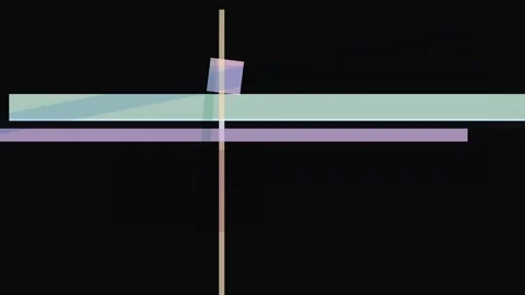 Abstract geometric composition with intersecting lines and pastel colored r.. Stock Footage 335441290