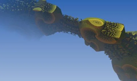 Abstract geometric composition made in 3d software Ilustração Stock