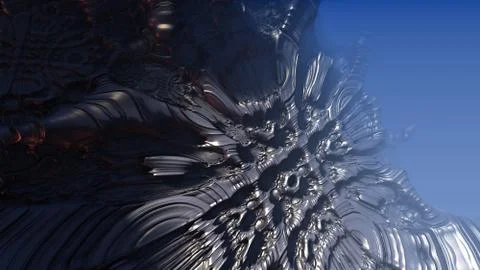 Abstract geometric composition made in 3d software Stock Illustration