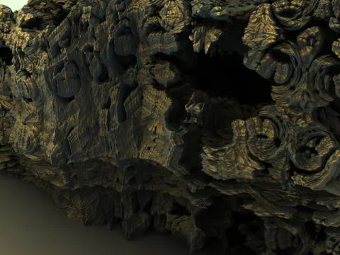 Abstract geometric composition made in 3d software Stock Illustration