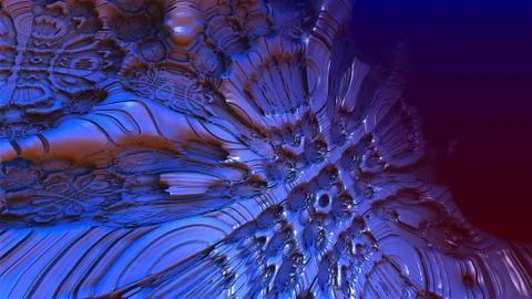 Abstract geometric composition made in 3d software Ilustração Stock