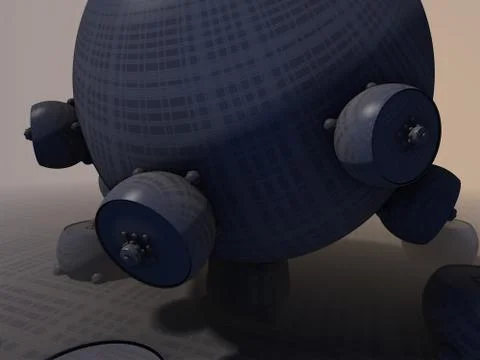 Abstract geometric composition made in 3d software Stock Illustration