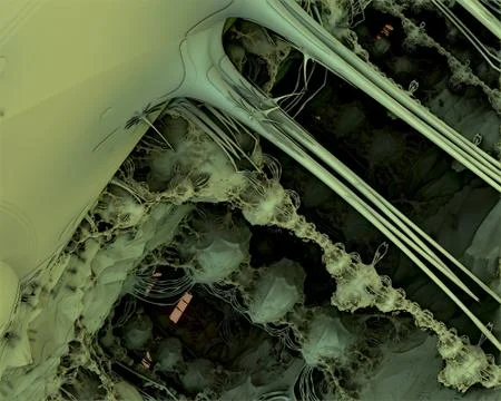 Abstract geometric composition made in 3d software Stock Illustration