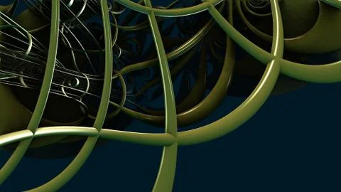 Abstract geometric composition made in 3d software Stock-Illustration