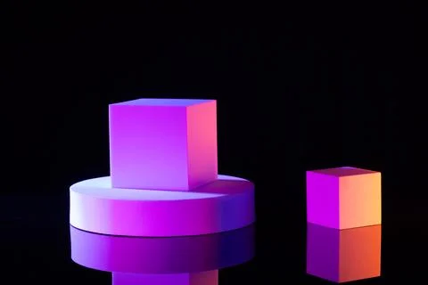 Abstract geometric composition for mockups 写真素材