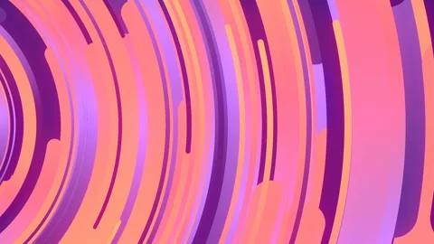 Abstract geometric composition of multicolored circles. 3d render loop animation Stock Footage 129548795