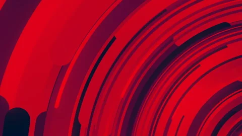 Abstract geometric composition of multicolored circles. 3d render loop animation Stock-Footage 129548814