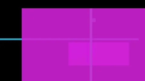 Abstract geometric composition with overlapping magenta rectangles and thin.. Video stock 335430999