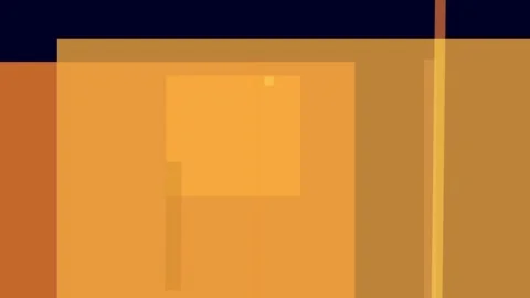Abstract geometric composition with overlapping orange and brown rectangles.. Stock Footage 335430655