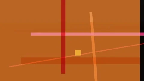 Abstract geometric composition with overlapping orange, red, and pink shape.. Stock Footage 335441295