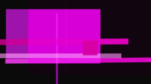 Abstract geometric composition with overlapping pink rectangles and lines o.. Video stock 335431080