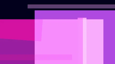 Abstract geometric composition with overlapping purple and pink rectangles .. Stock Footage 335430711