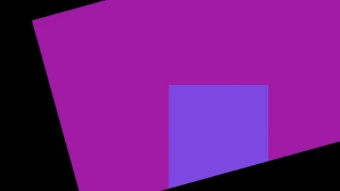Abstract geometric composition with overlapping purple and blue rectangles .. Stock Footage 335430921
