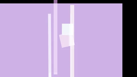 Abstract geometric composition with overlapping purple and pastel colored r.. Stock Footage 335430962