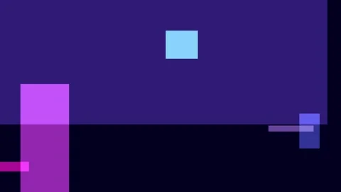 Abstract geometric composition with overlapping purple and blue rectangles .. Stock Footage 335441404