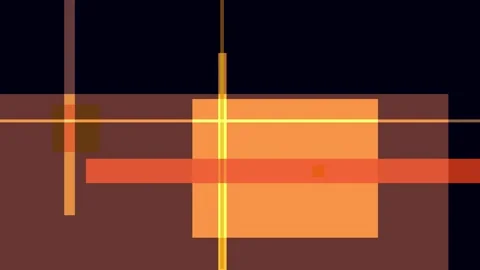 Abstract geometric composition with overlapping rectangles and lines in war.. Stock Footage 335430801