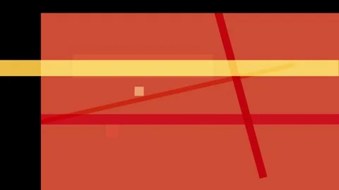 Abstract geometric composition with overlapping rectangles and lines in war.. Stock Footage 335430931