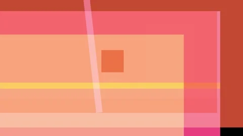 Abstract geometric composition with overlapping rectangles and lines in war.. Stock Footage 335430980