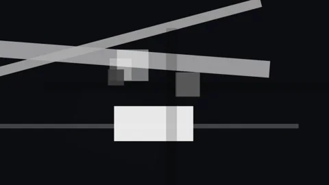 Abstract geometric composition with overlapping rectangles and squares in g.. Stock Footage 335440639