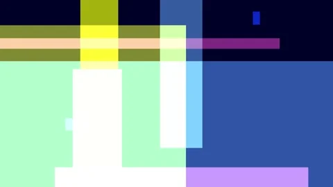 Abstract geometric composition with overlapping rectangles and squares in v.. Stock Footage 335441401