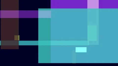 Abstract geometric composition with overlapping rectangles in shades of blu.. Stock Footage 335441419