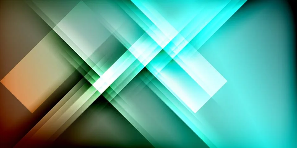 Abstract geometric composition. Overlapping rectangles create dynamic visual Stock Illustration
